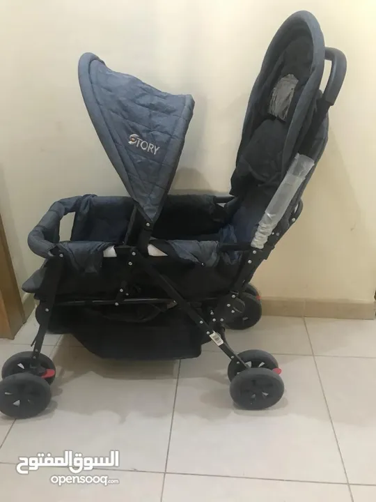 Baby twins Stroller عربه تؤام