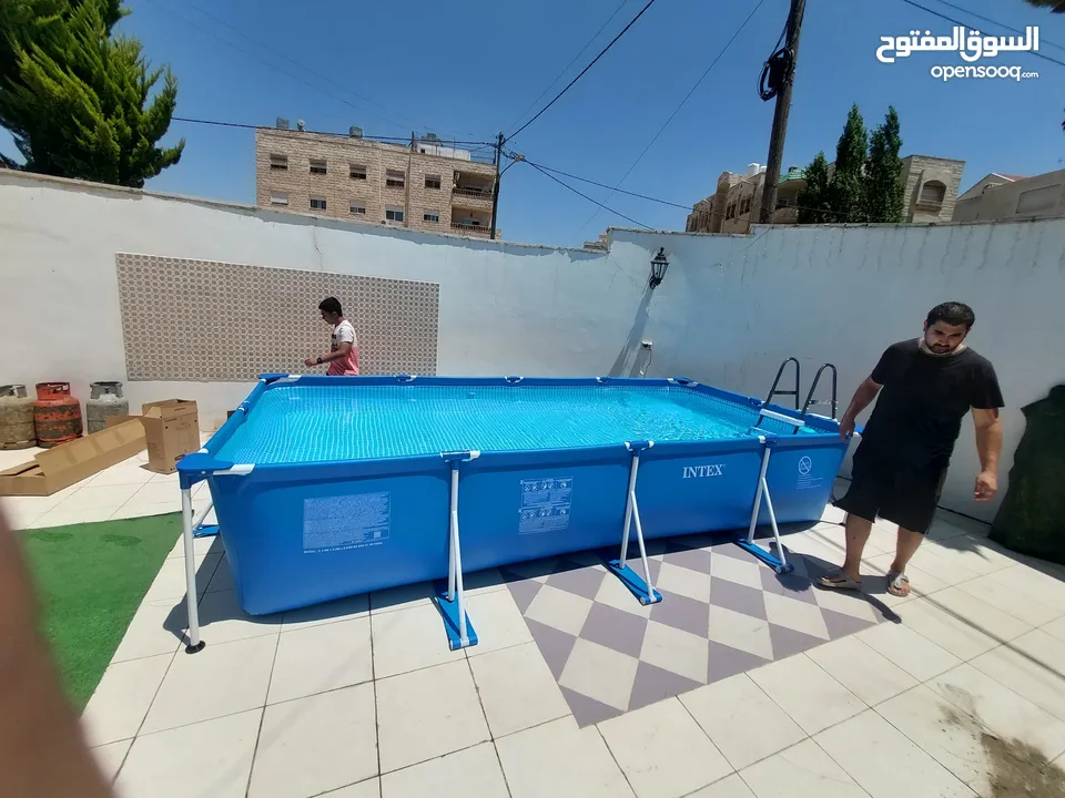المسبح العملاق بطول 4.5متر للمنازل والمزارع والمنتزهات
