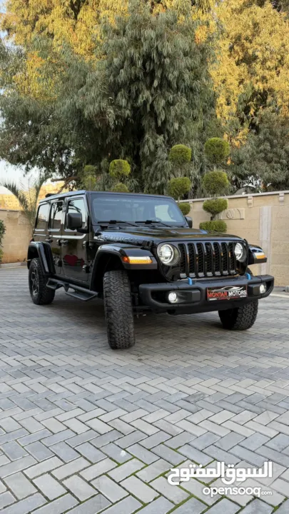 جيب رابيكون ترخيص 2022 محرك 2000 هايبرد plugin/يقطع على الشحنه 30 كيلو 375 حصان