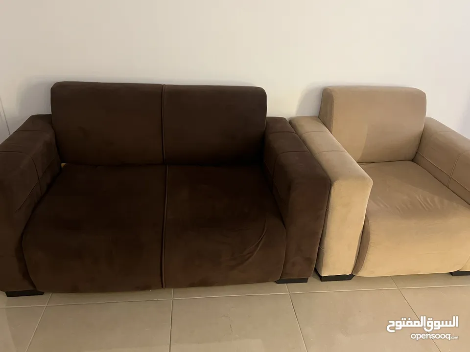 طقم جلوس ثلاثية / ثنائية / 2 مفرد للبيع