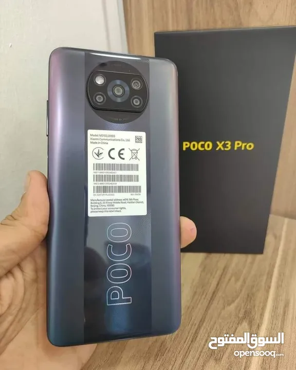 مستعمل  poco X3 pro رام 8 جيجا 256 أغراضة والكرتونه الأصلية متوفر توصيل