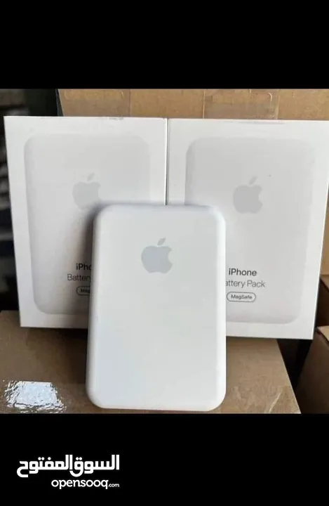 أقوى عرض على باور بانك MagSafe الأصلي!  مع لوغو آيفون  وشحن لاسلكي مضمون!5000mAh قوة وثب
