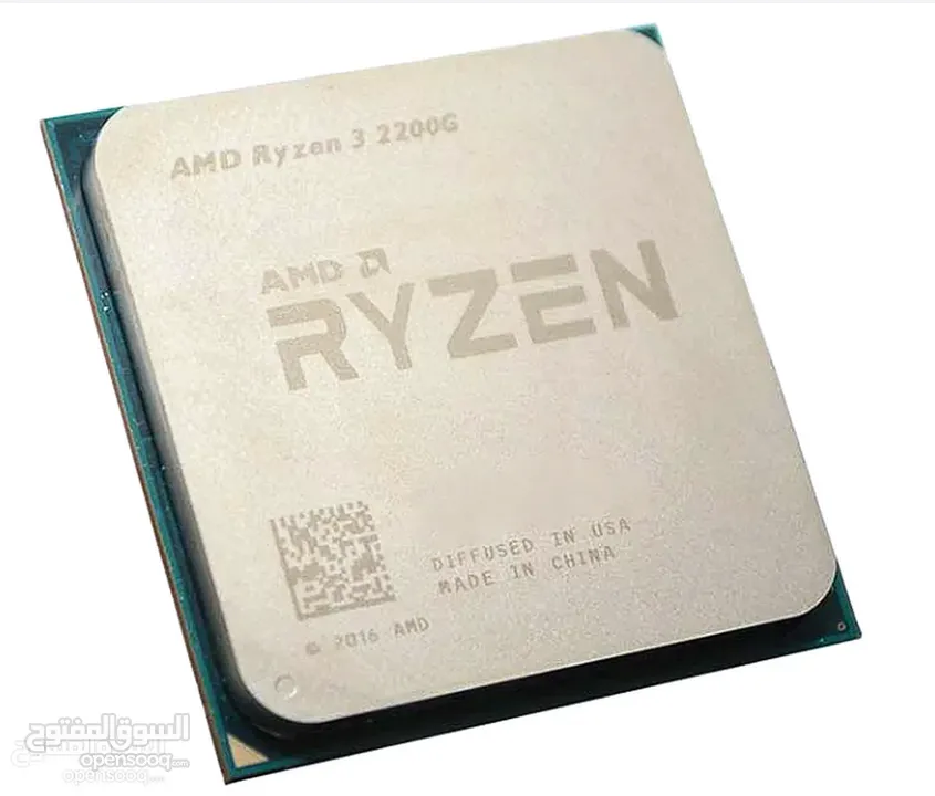 (معالج+ بورد ) CPU  معالج Ryzen 3 2200g مع Vega 8 كرت شاشة مدمج   + بورد Asrock A320