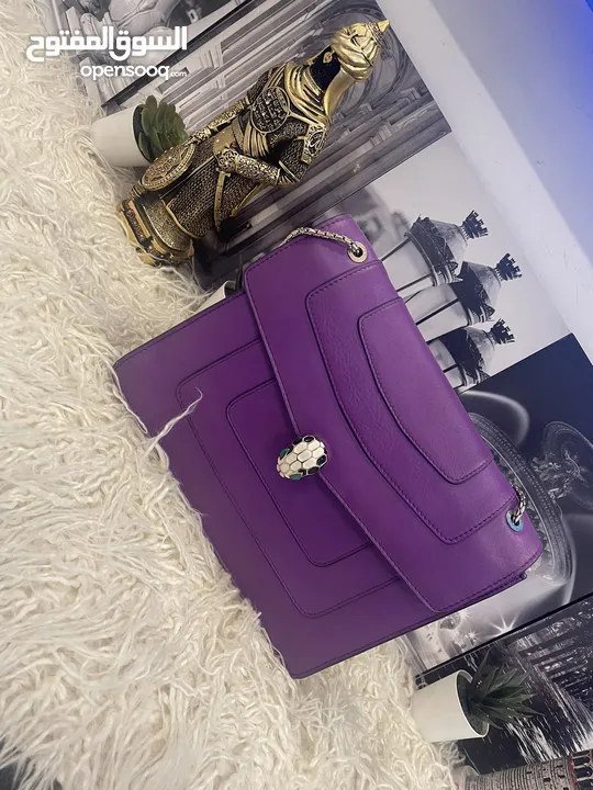 BVLGARI serpenti medium size, purple bag