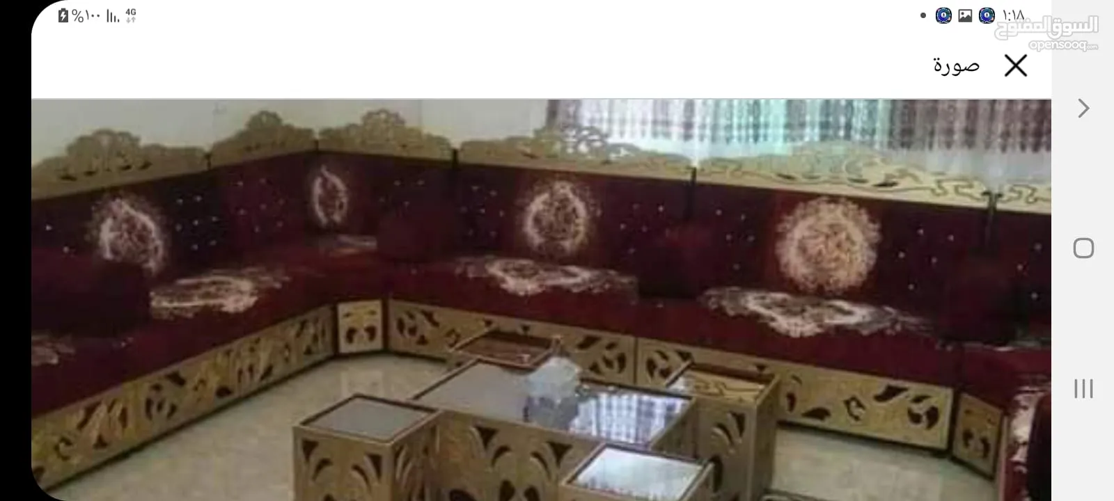 معرض سيمبا تفصيل افخم اطقم الكنب والبرادي والفراش العربي