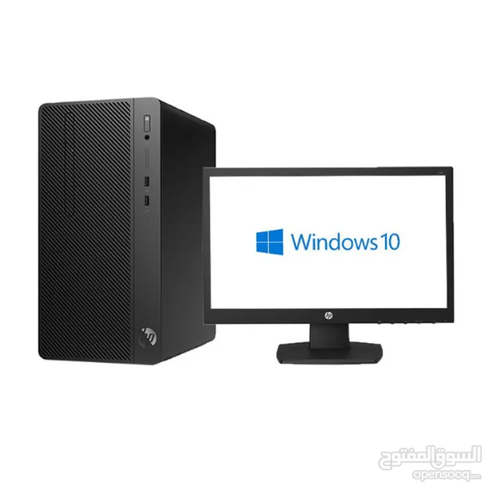 Desktop HP 290 G2M i3-8100-4GB-1TB-Intel Graphics-Monitor 19 عدد ( 2 ) جهاز كامل