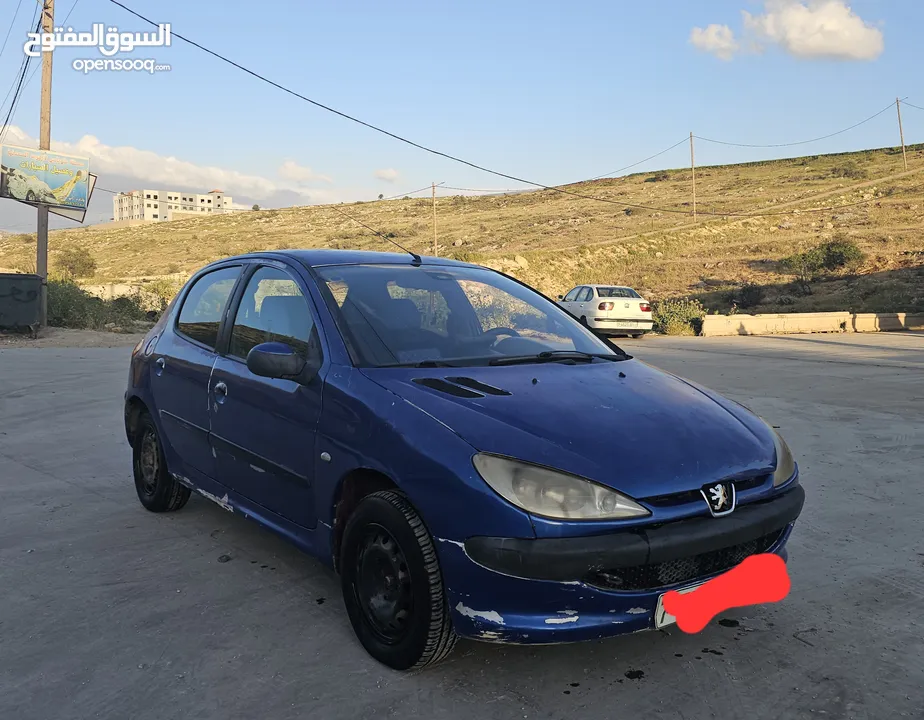 بيجو 206 ..2006 ..جير عادي ..بنزين  ماتور 1400