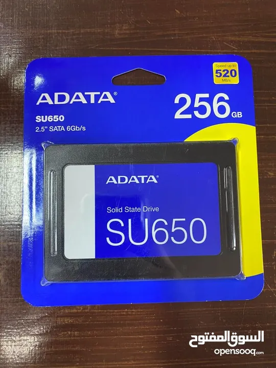هارد دسك اس اس دي دي داخلي لأجهزة الكومبيوتر 256GB ADATA SU650 3D NAND 15X GAMING SSD