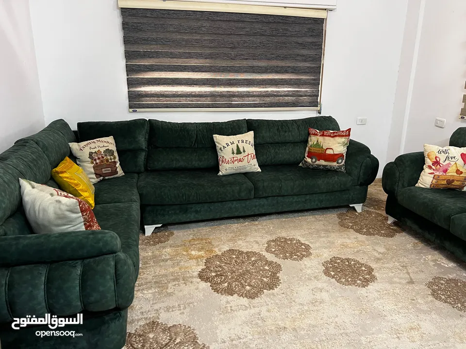 غرفة جلوس امريكي لون اخضر نخب اول