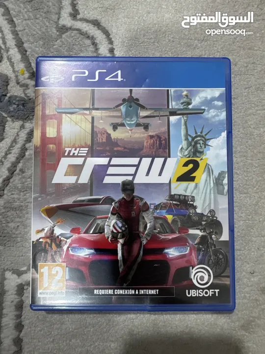 Cd the crew 2 مع wwe17 بحاله جيده جداً ولم يتم استخدامه الا مره او مرتان