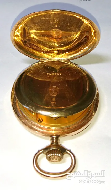 ساعة جيب زنيث Zenith، قطر 5 cm ، ذهب عيار 14