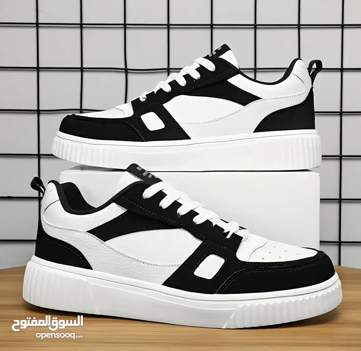 Black and white designer shoes size: 42 negotiable price FREE DELIVERY