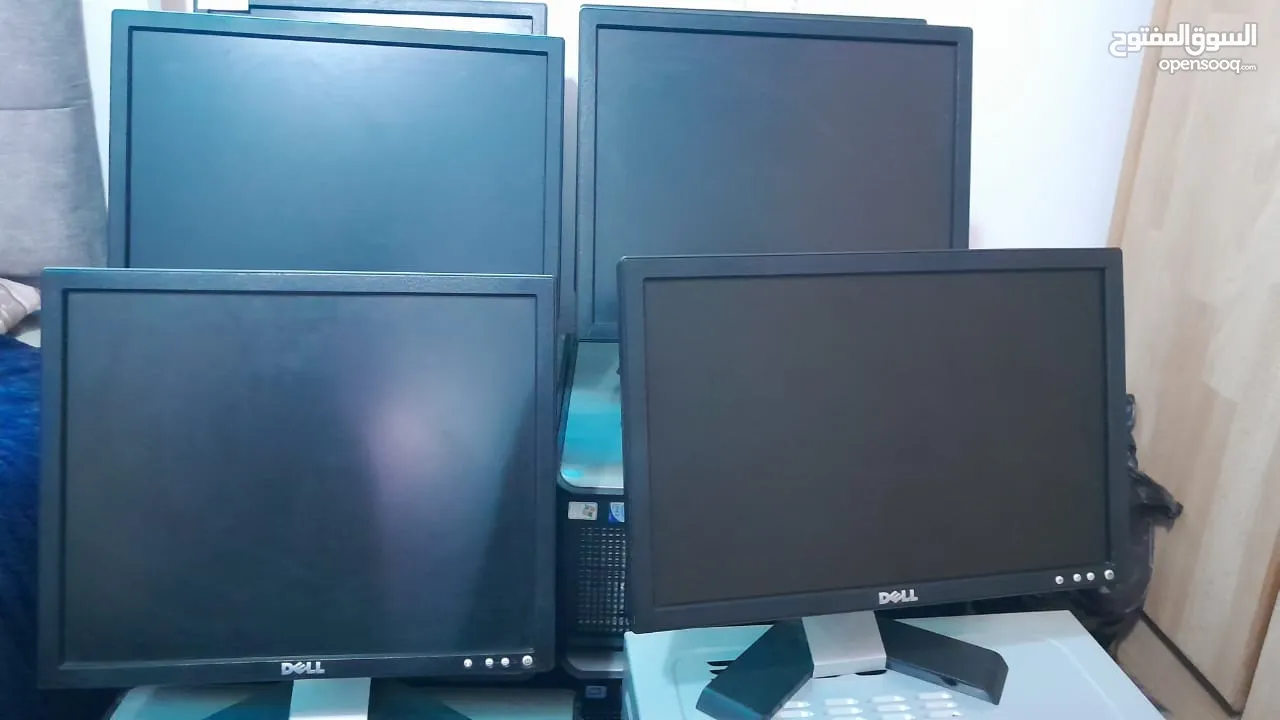 متوفر كمبيوترات نوع dell  4GB RAM Core i2المعالج 128 ssd  260GB مع شاشة وكيبورد وماوس