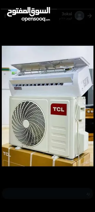 مكيف TCL فل انفيرتر مع واي فاي مستعمل شهر ونص كفالتو معو 4 سنين
