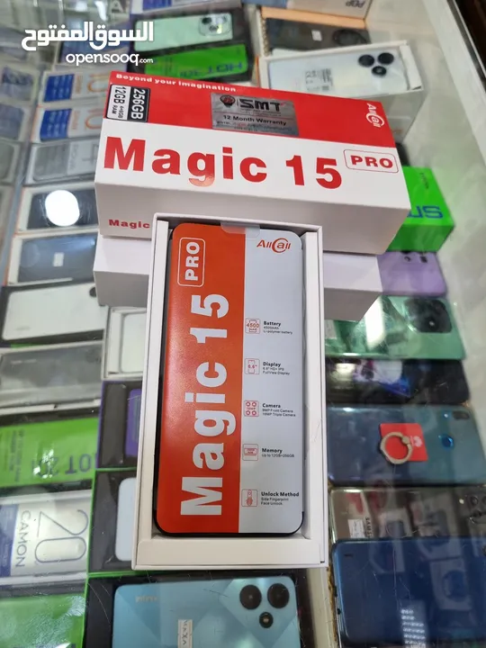 جديد بالكرتونة Magic 15 pro رام 12 جيجا 256 مكفول سنة متوفر توصيل