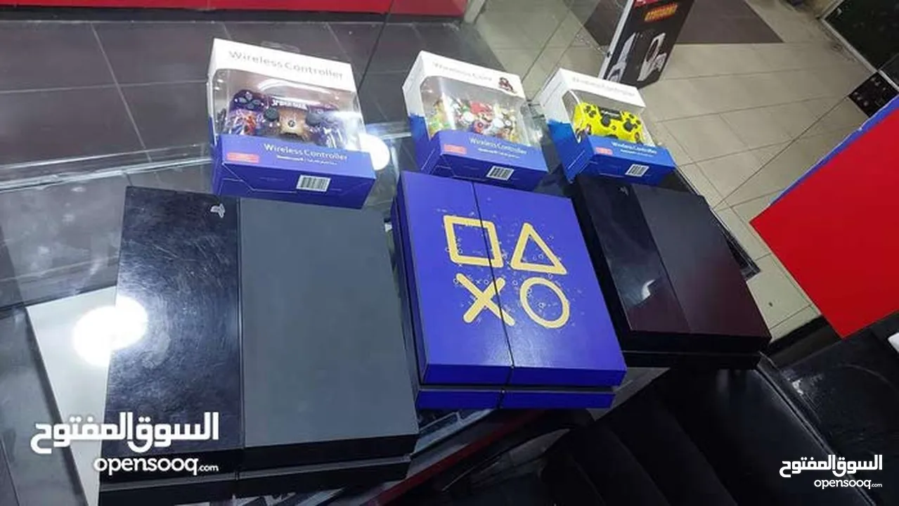 أجهزه بلايستيشن فور مستخدمه ps4 fat  للبيع