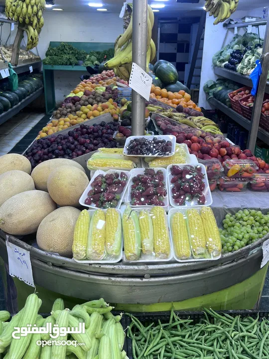 فروش خضار وفواكه للبيع