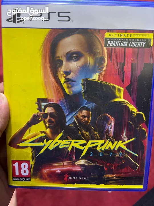 دسكه PS5 cyberpunk2077  نظيفه جدا استعمال تختيم فقط