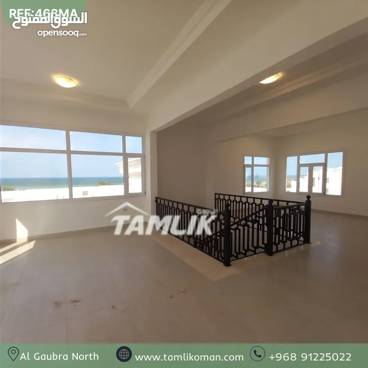 Sea view Twin Villa For Rent In Al Ghubra North  REF 468MA