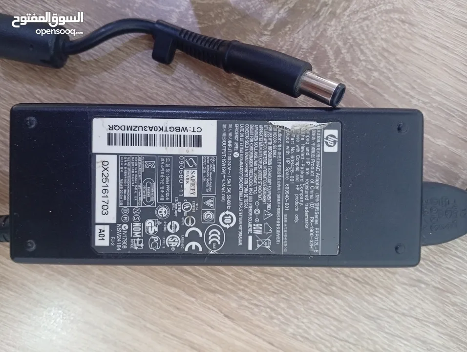 شاحن لابتوب HP أصلي 90 واط - حالة ممتازة جداً