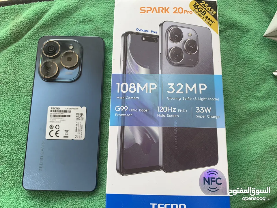 Tecon spark 20 pro  مستعمل يوم واحد فقط