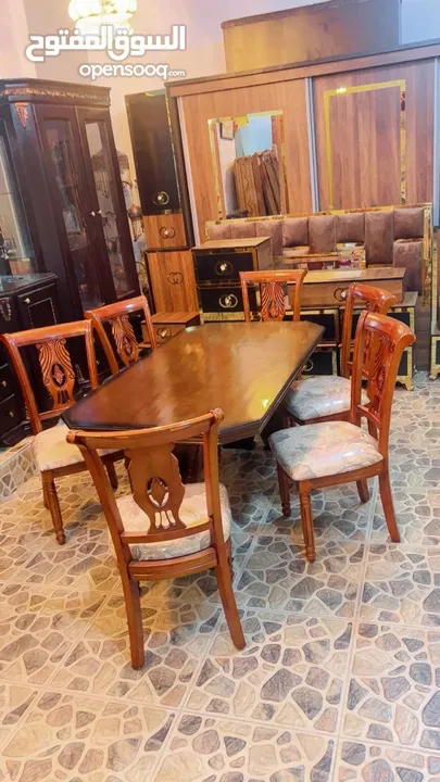 طاوله سفره 6كراسي