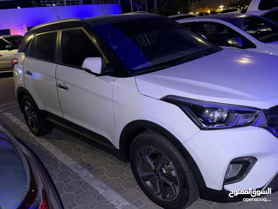 Hyundai creta SUV cars 2020 model  Automatic  White color