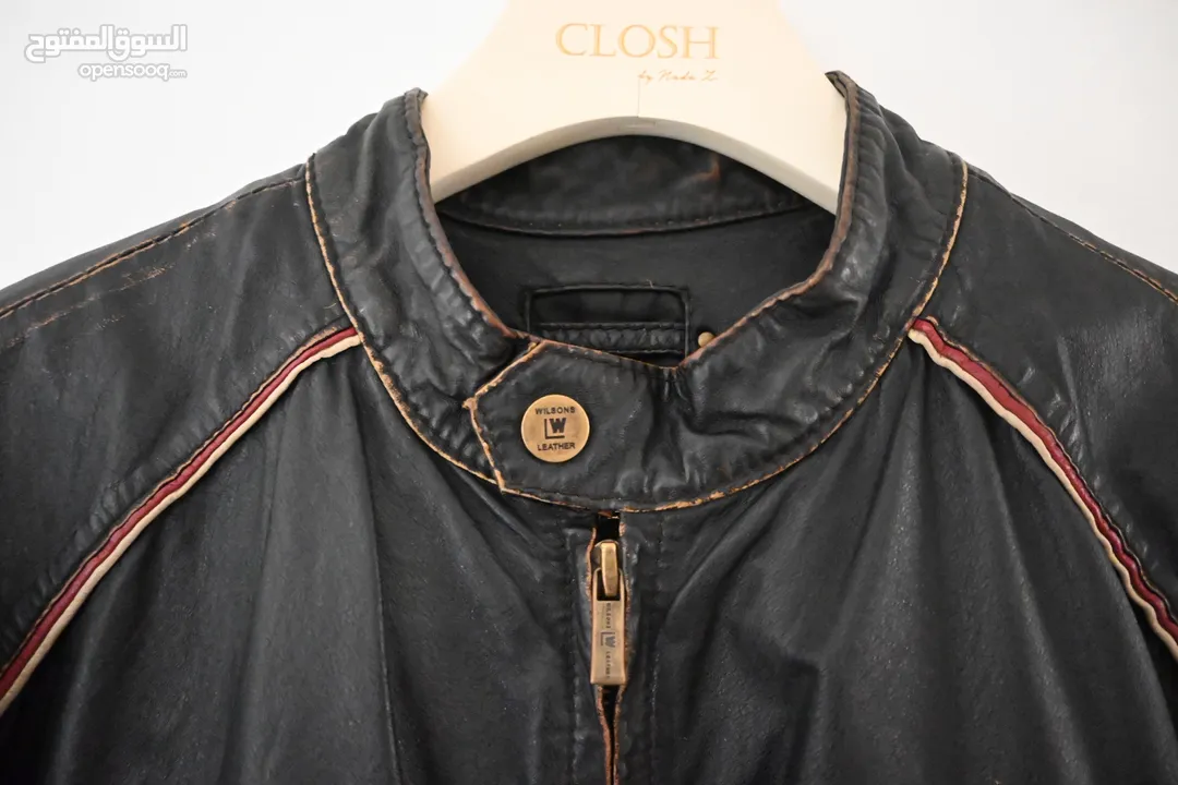 VINTAGE AMERICAN LEATHER JACKET WITH DETAILING