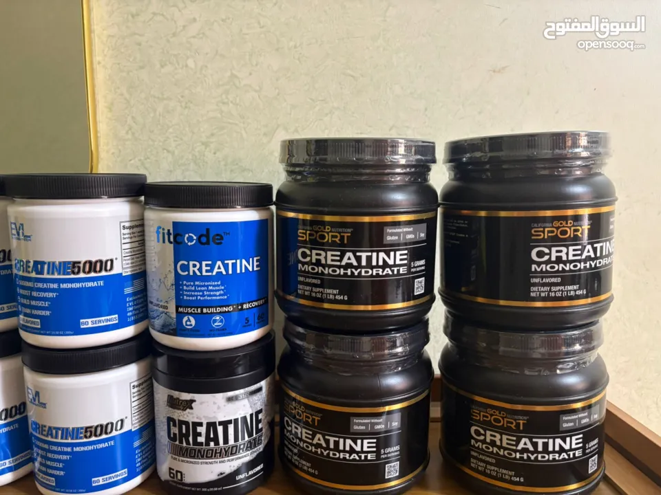 كرياتين مونوهايدرات ماركه عالميه أوزان مختلفه صافي 100% بدون نكهات تاريخ طويل الامد