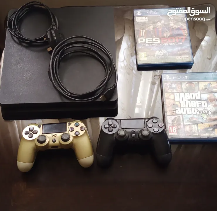 ps4 slim 1TB Used بلايستيشن 4 سلم 1000جيجا للبيع (مستعمل)