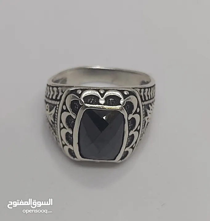 خواتم فضه 929 احجار كريمه و أوزان اغلبها خواتم ايرانيه ثقيله..