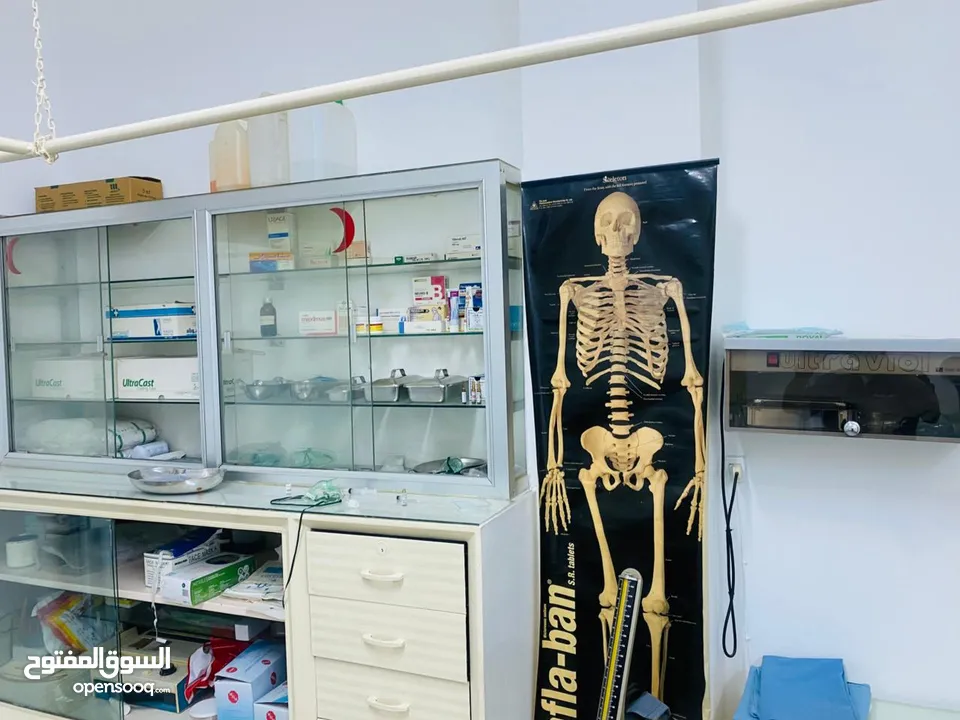 عيادة طب عام مع معداتها للبيع بدون الرخصه