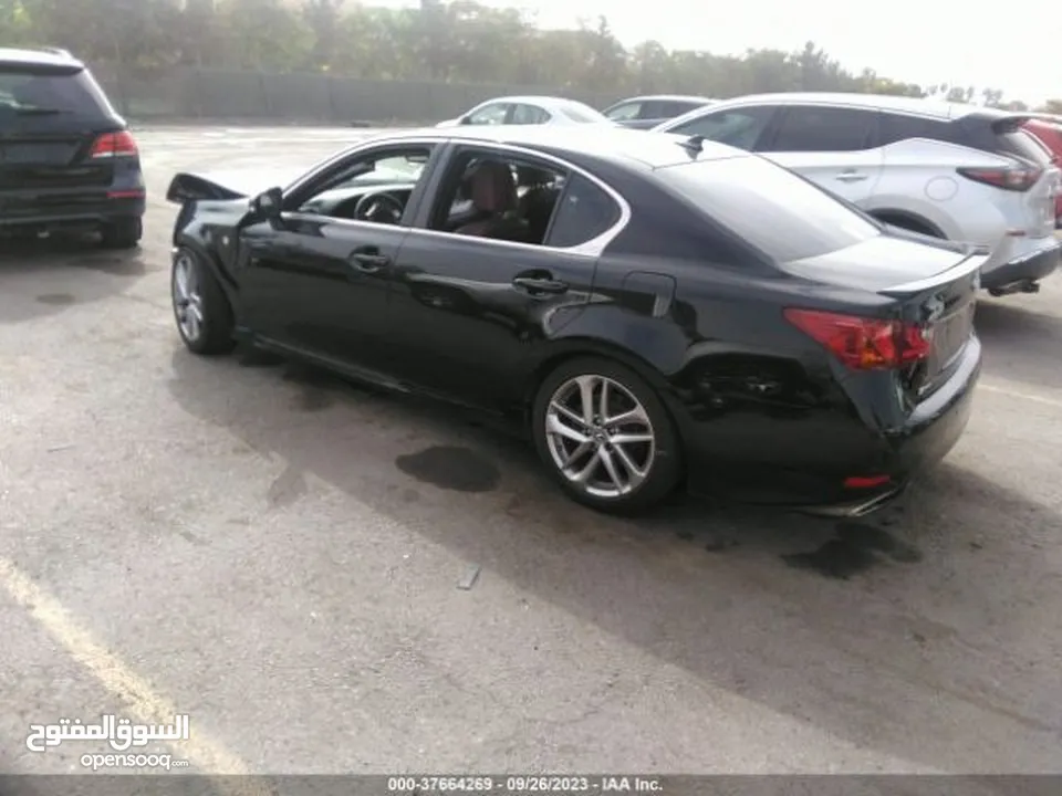 Lexus GS350 Model 2013 Color black inside Red Fsport   Used in USA.