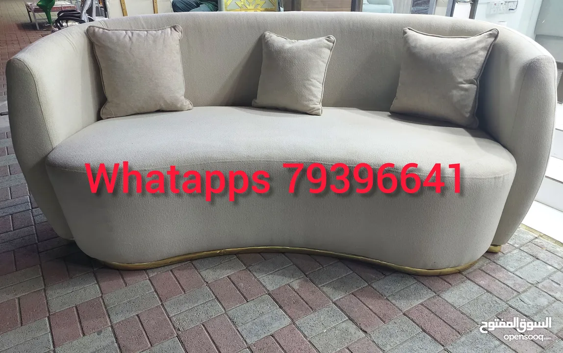 New 3 seater sofa without delivery 1 piece 55 rial