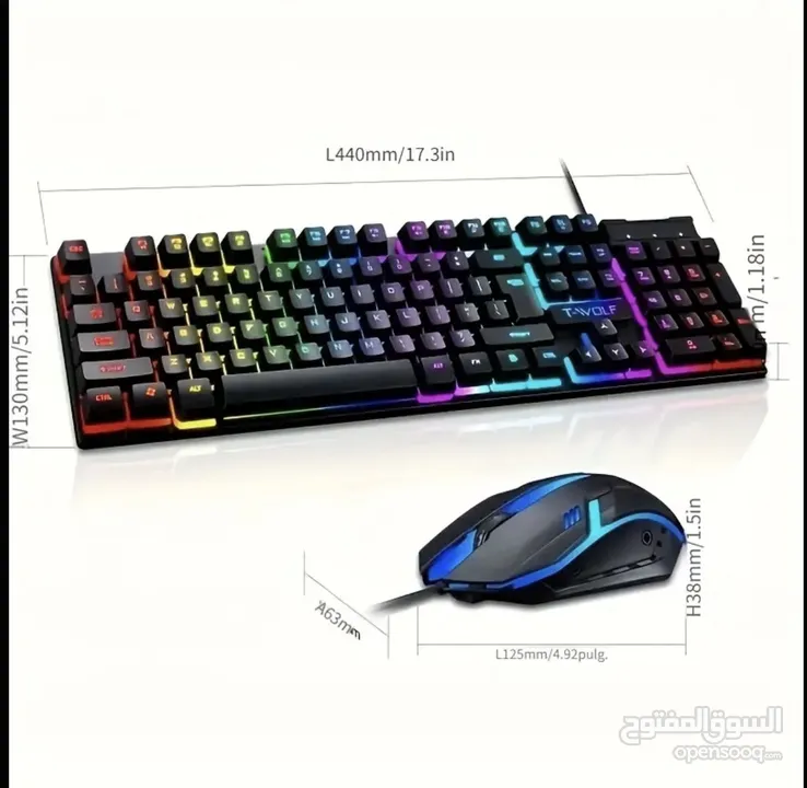 KEYBOAR D&MOUSE KIT MECHANICAL FEEL