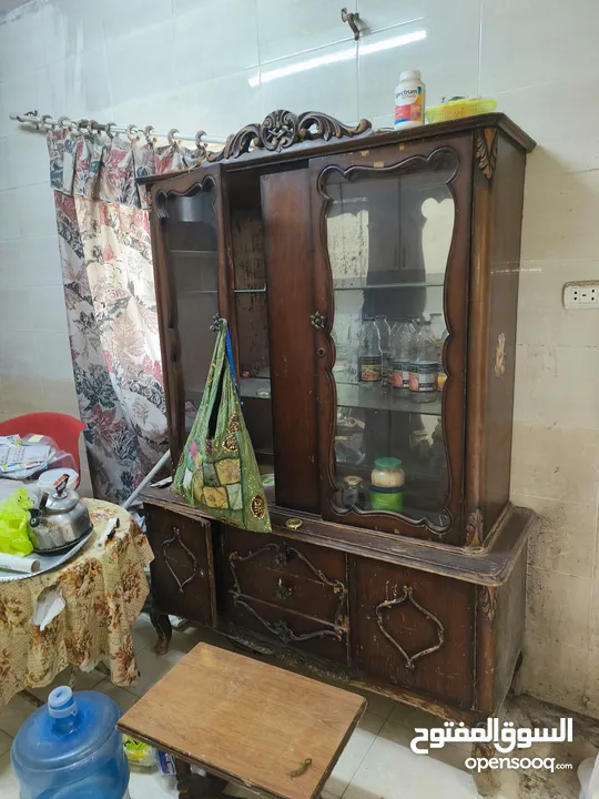 غرفة نوم ماستر خشب زان بوفيه تلفاز بوفيه مطبخ