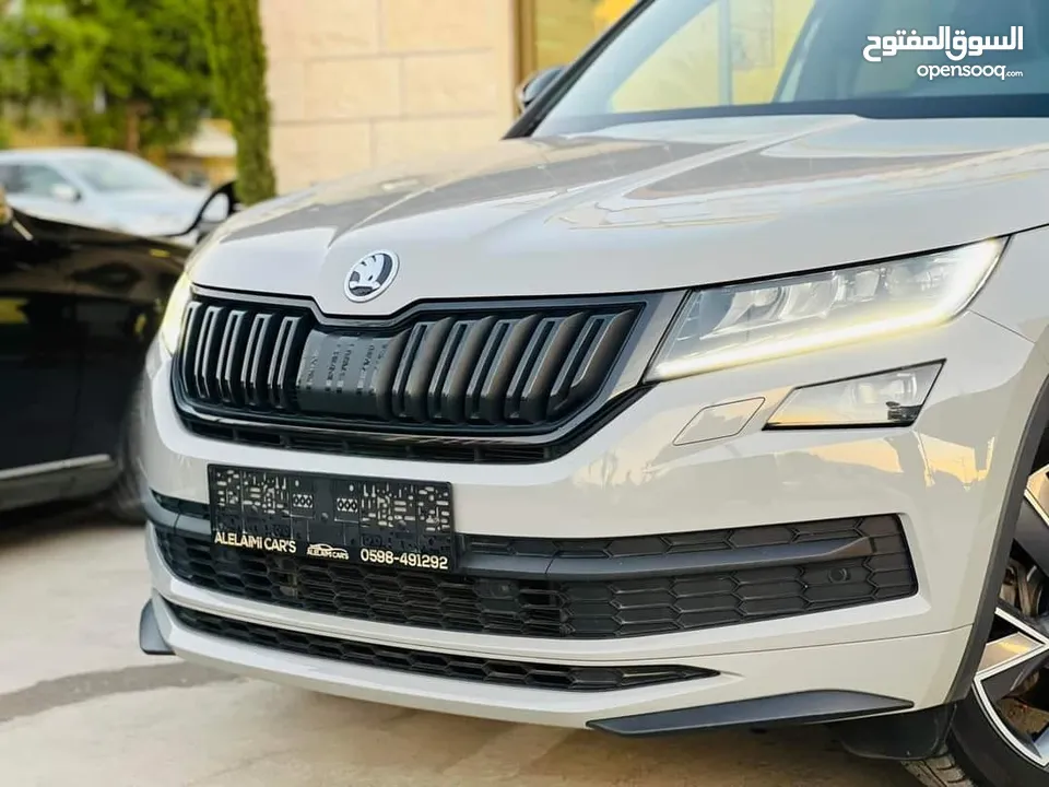سكودا كودياك فل ++ سبورت لاين 6+1 ماتور 2000 ديزل  /190 حصان /عداد 82000 / فتحه سقف بانوراما /ترخيص