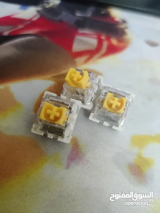 سويتشات كيبورد صفرة يوشي خطية yellow keyboard switches