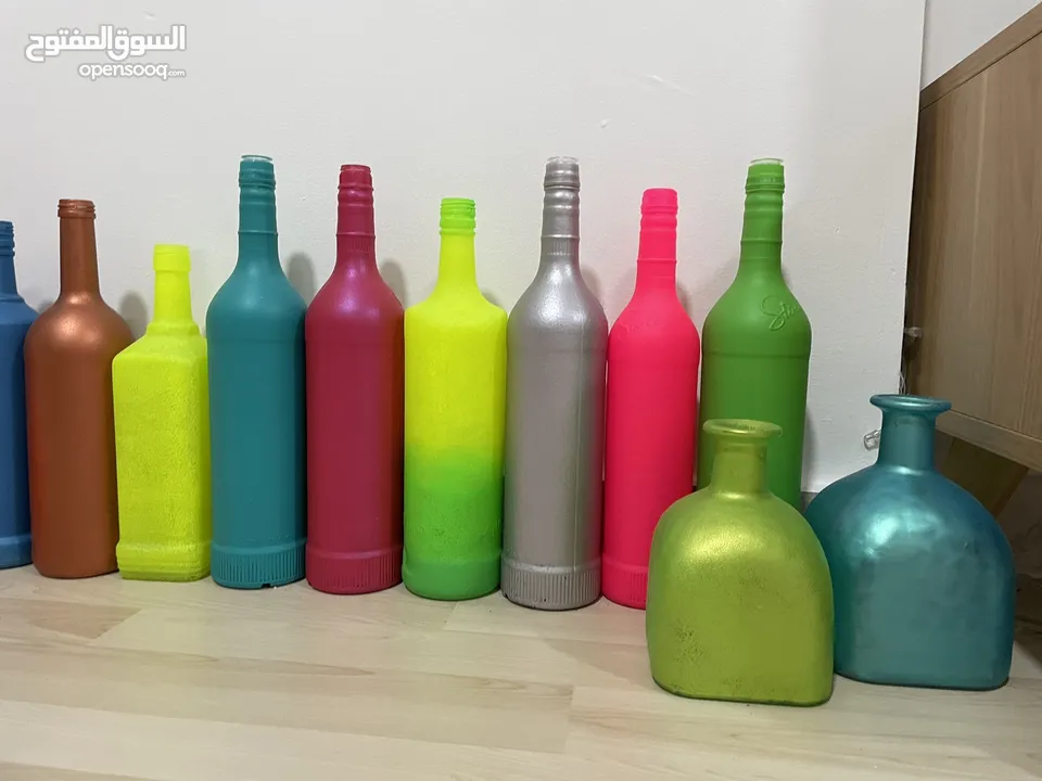 All type of acrylic colored bottels
