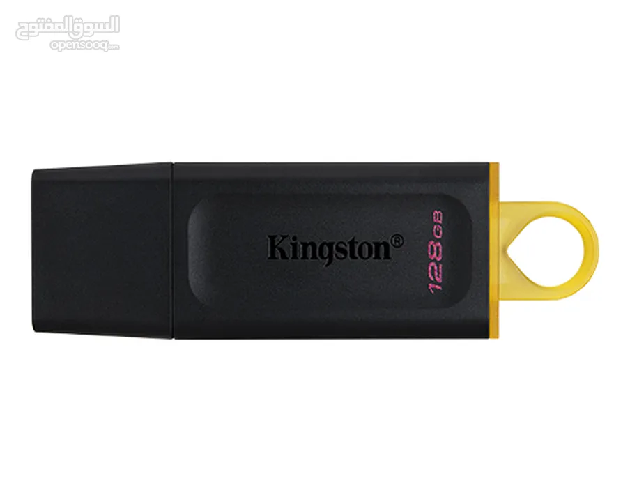 FLASH USB3.2 KINGSTON DATA TRAVELER 128GB فلاشة ميموري 128 جيجا  لتخزين معلوماتك بامان