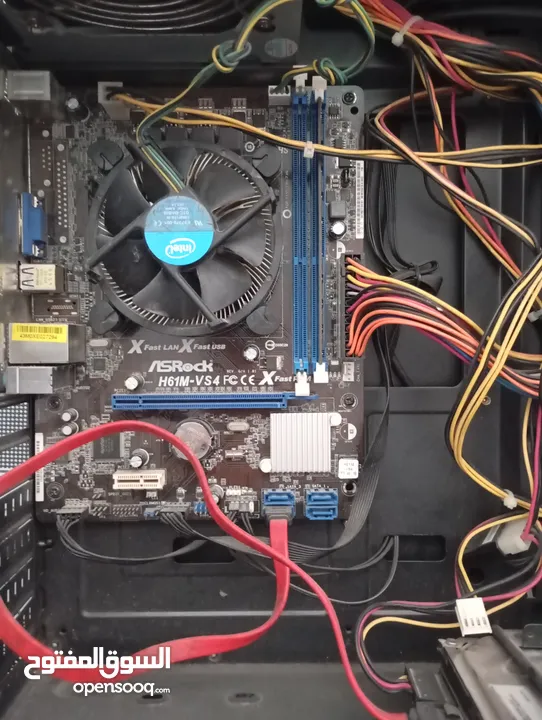 بي سي RGB مع مذربورد اسروك ومعالجين ورامات وبور سبلاي