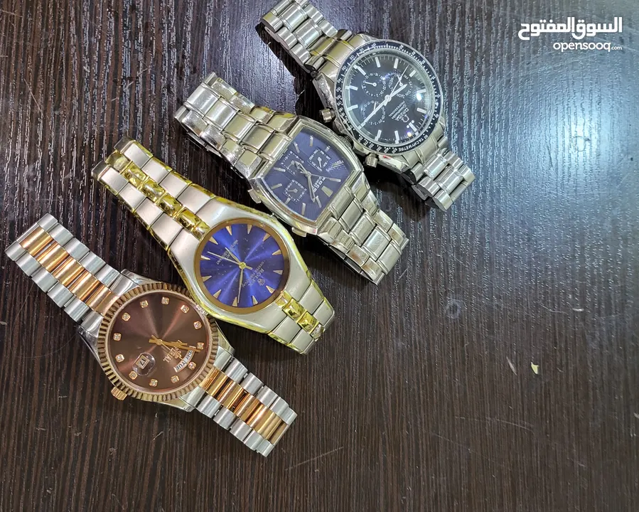 مجموعة ساعات رجاليه استخدام بسيط جدا كل قطعه الها سعر ROLEX FOCE IMPERIAL OMEGA
