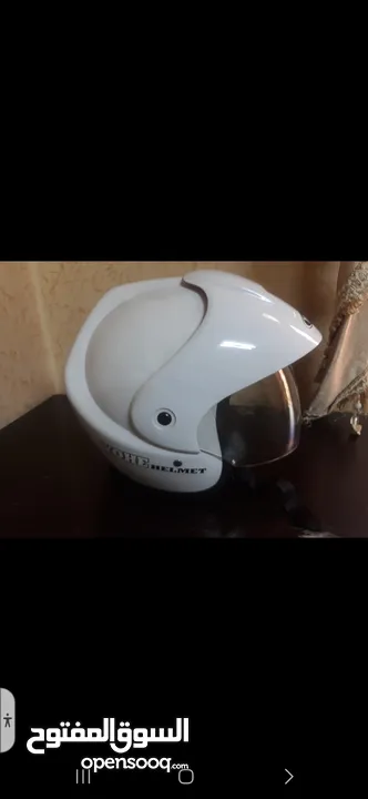 خوذة راس كاملة مسكره 
لون اسود