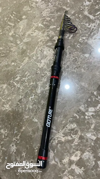 (عرض خاص) سنارة صيد من شركة GOTURE  مع ماكينه من SOUGAYLANG بسعر خيال fishing rod صنارة