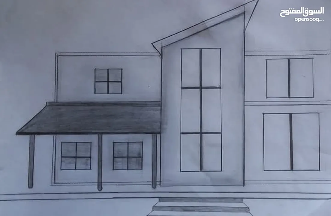 رسمات منازل ثلاثية الابعاد   مصممه بتقنيات حديثة وبسيطة البناء  لسنة 2025 للبيع