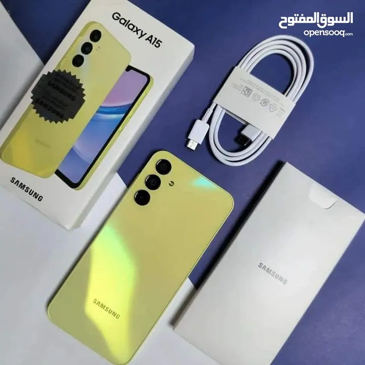 جهاز مستعمل اخو الجديد بالكرتونة Samsung A15 رام 16 جيجا  256 متوفر توصيل هدية كفر ولزقة وشاحن الاصل