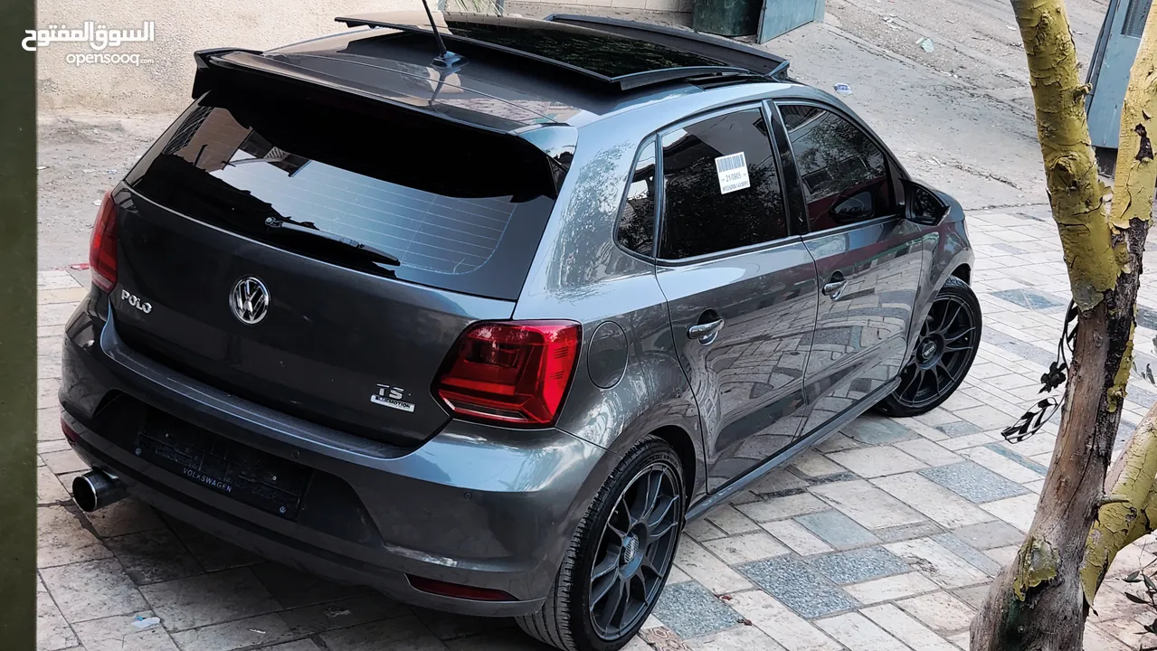 Polo Tsi 1200 2017 جير عادي  فتحة شركة  بودي جير ماطور شوسطة مكنيكيات افحص وين بدك وكالة  05681108
