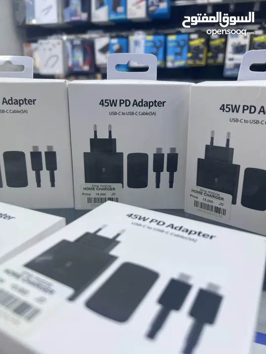 شاحن سامسونج كوبي ون 45w  Home charger Samsung PD 45w  Type-c To Type-c