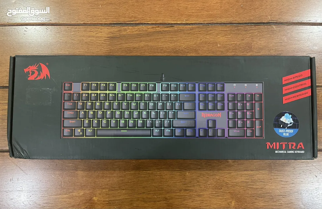 Redragon K551RGB MITRA RGB LED Backlit Mechanical Keyboard with Blue Switches