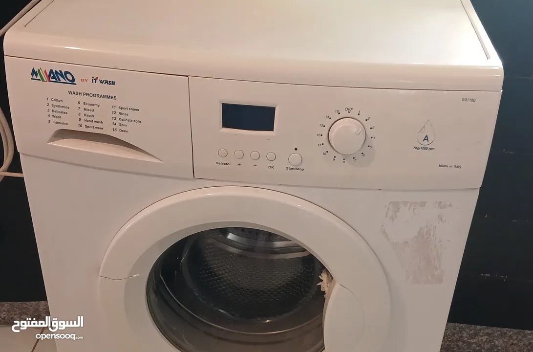 غسالة  ميلانو Milano إيطالية 1000 دورة washing  machine